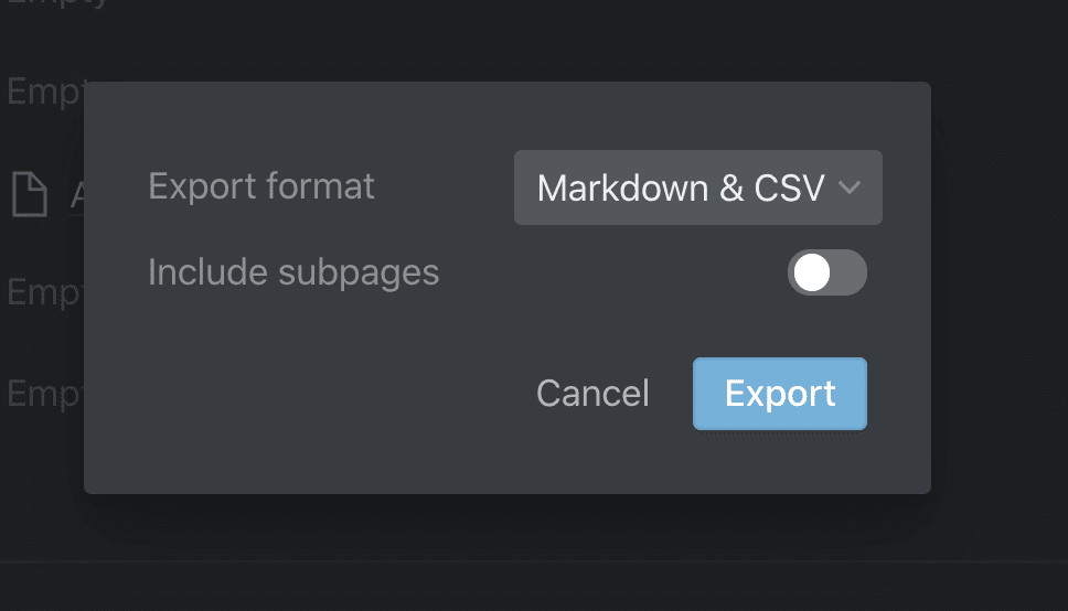 Increasing Productivity with Notion 7 Export to Markdown .md