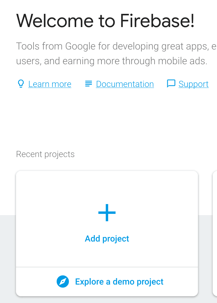 Use Firestore to Build Hugo Content 5 Add Project