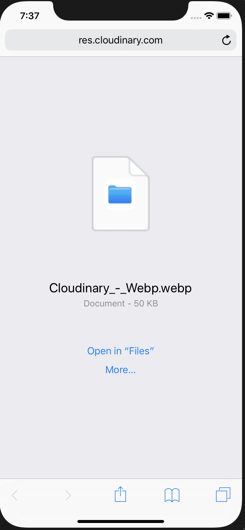 Cloudinary in JAMStacks using Webp 7 Ios Webp