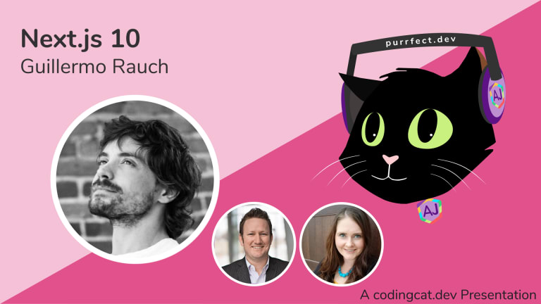 Home 19 Purrfect.dev with AJ Logo Guillermo Rauch Photo