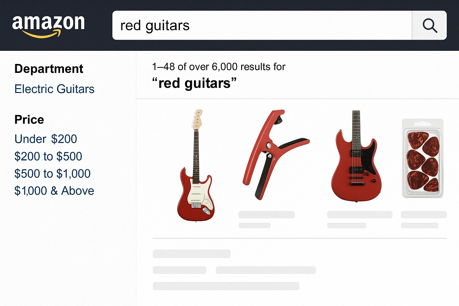 Amazon UI