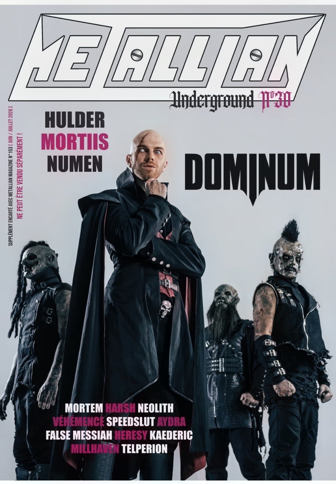 AYDRA Featured in French Cult Magazine Metallian, 'Black Skin and Red Sand' on CD