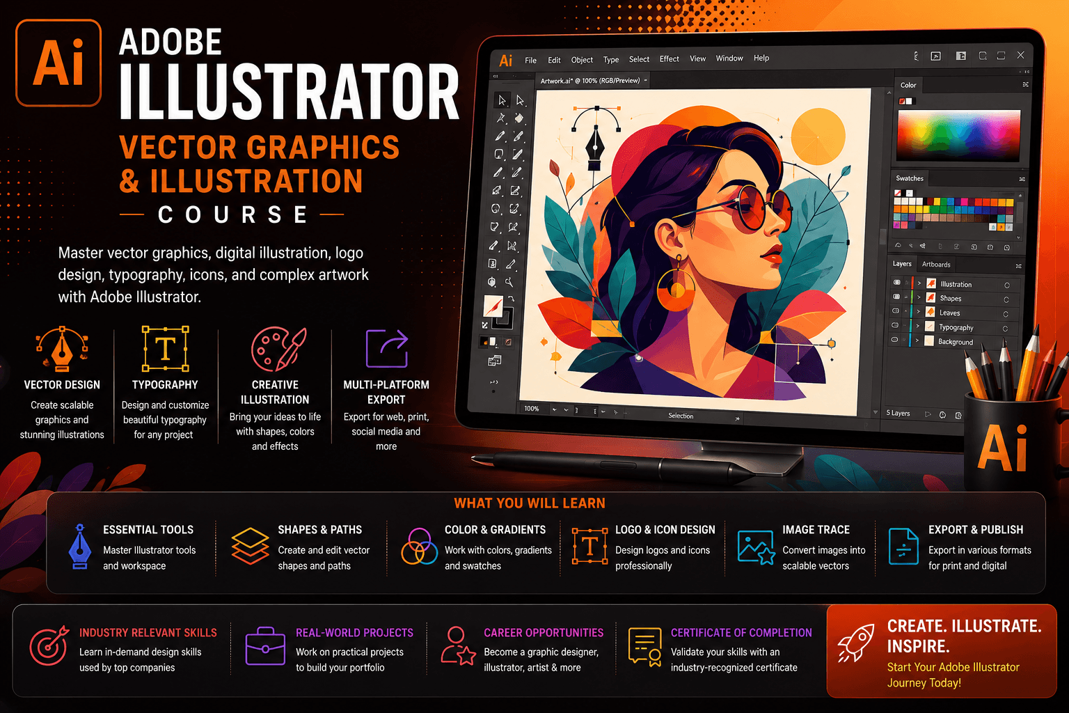 Adobe Illustrator – Vector Graphics & Illustration Course in Chennai thumbnail