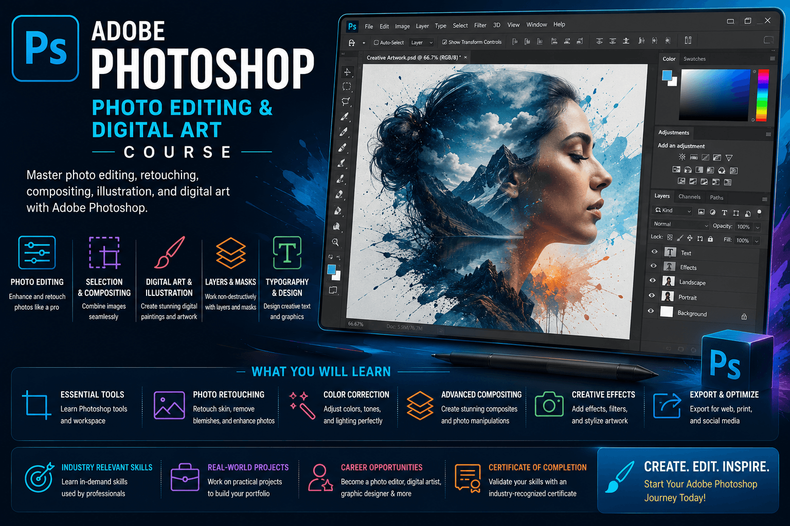 Adobe Photoshop – Photo Editing & Digital Art Course in Chennai thumbnail