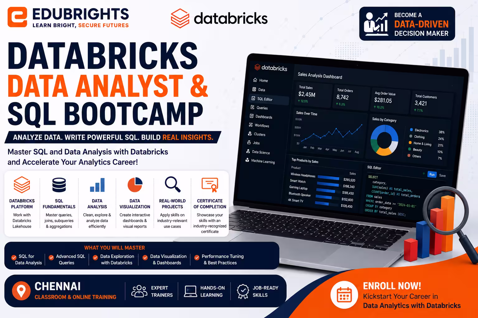 Databricks Data Analyst & SQL Bootcamp Course in Bangalore thumbnail
