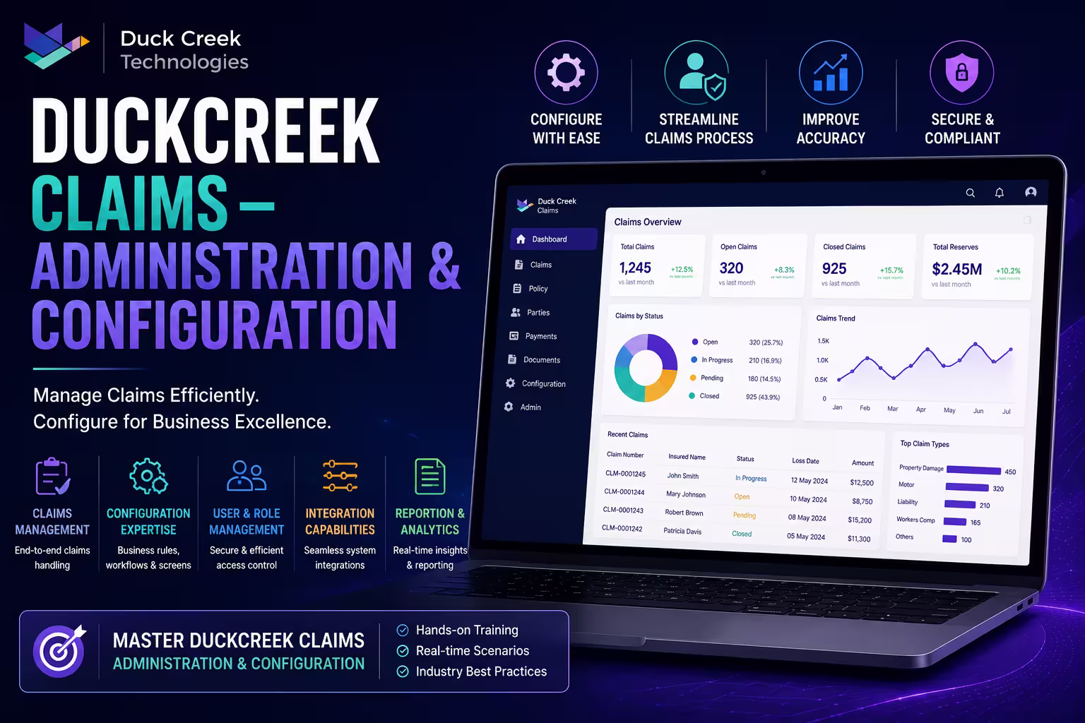 Duck Creek Claims Administration & Configuration Course in Chennai thumbnail