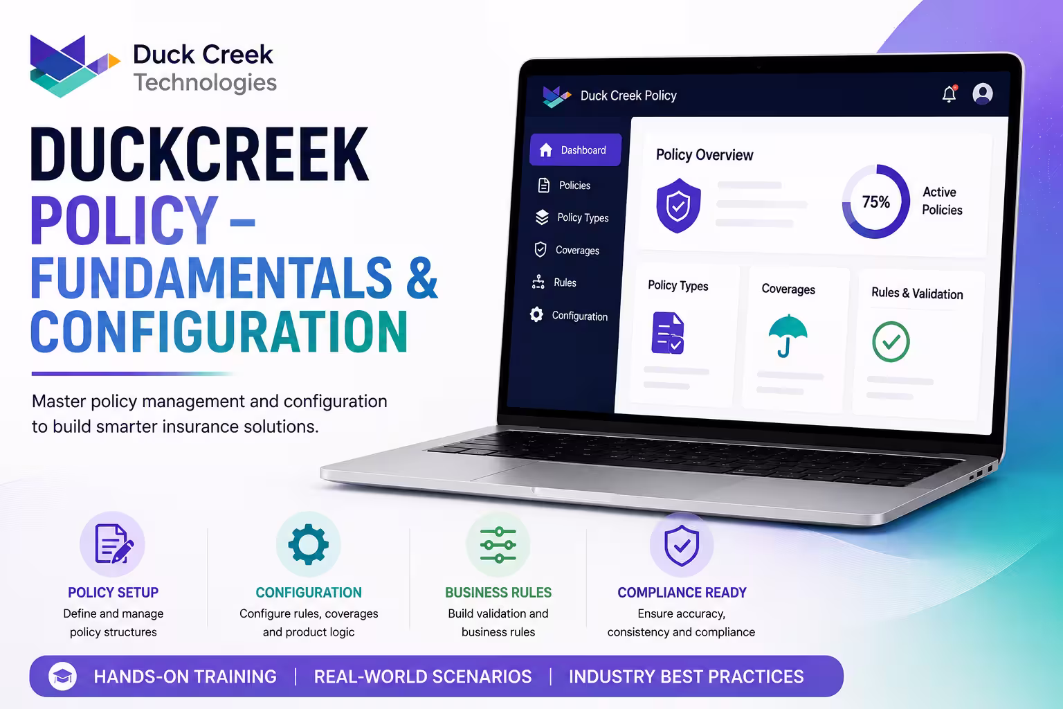 Duck Creek Policy Fundamentals & Configuration Course in Chennai thumbnail