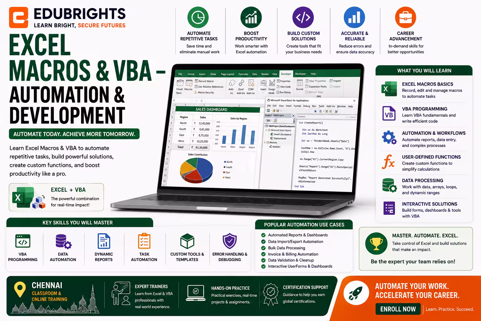 Excel Macros & VBA – Automation & Development Course in Chennai thumbnail