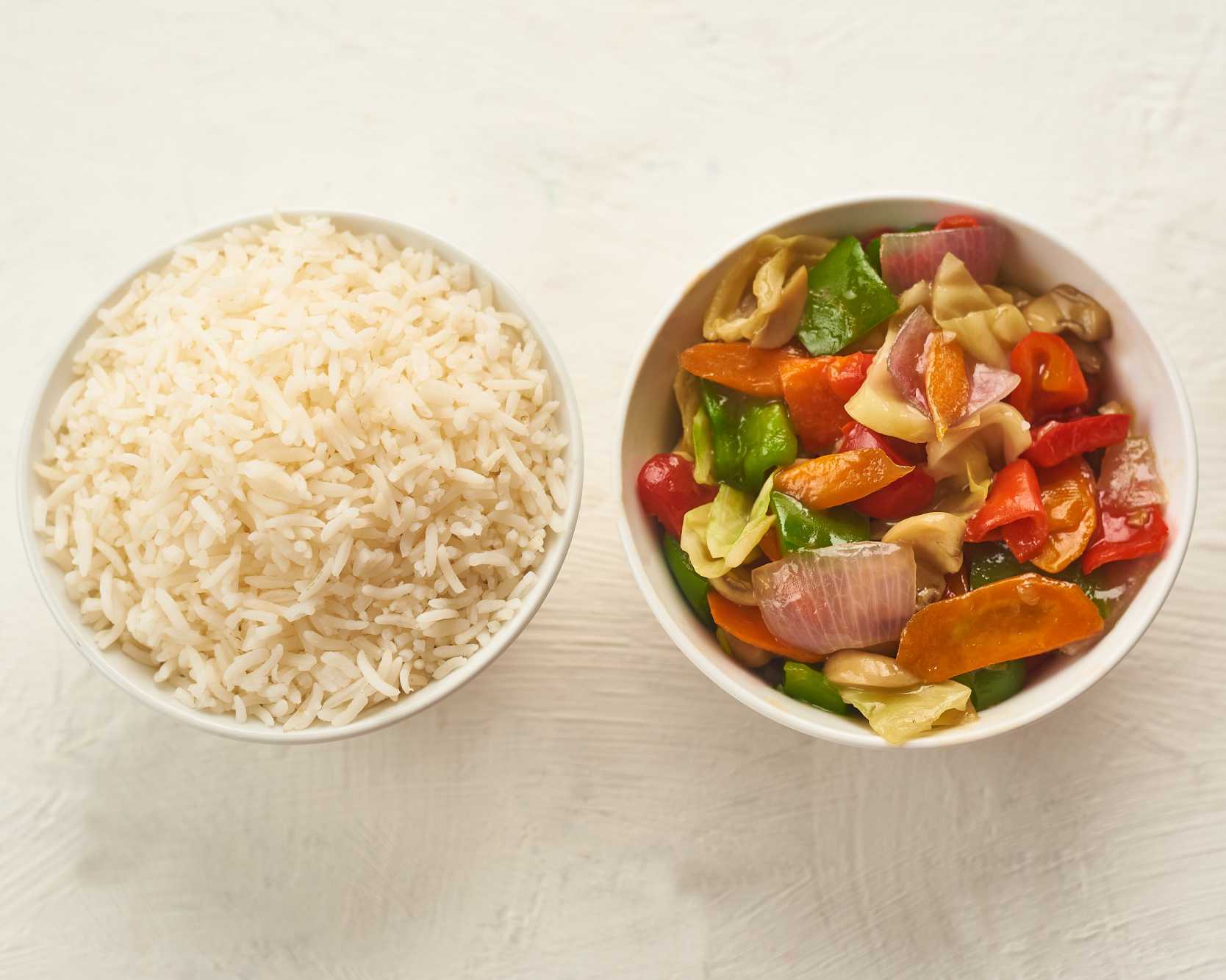Steamed Rice & Vegetarian Combo