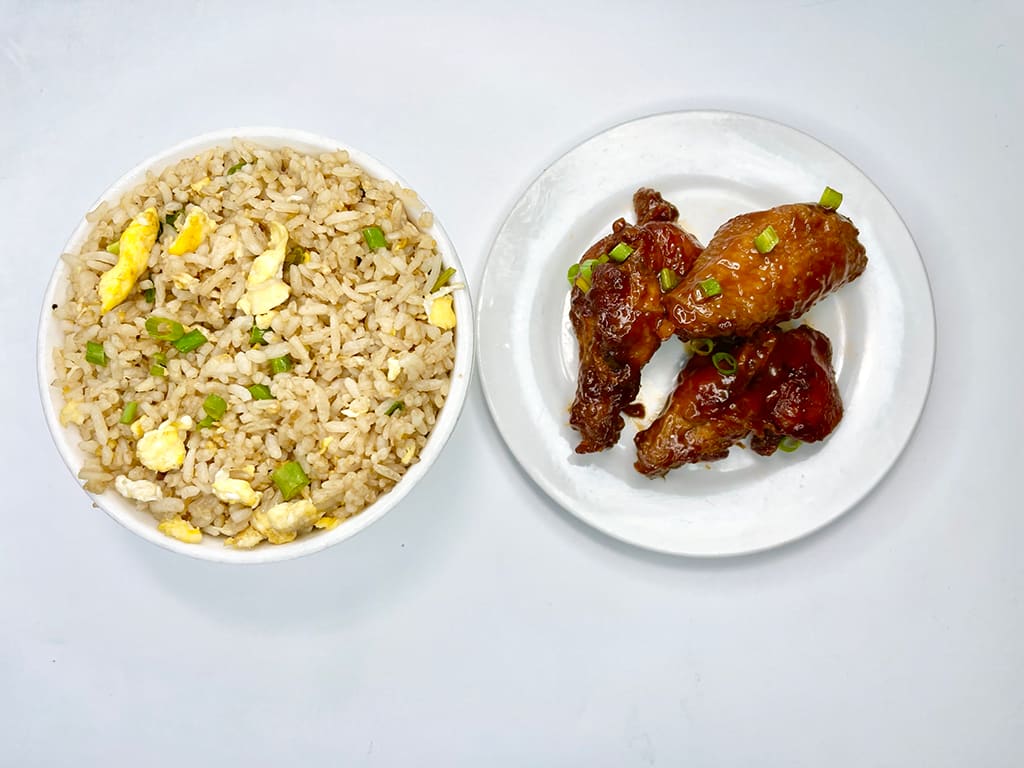 Egg Fried Rice & Wings Combo