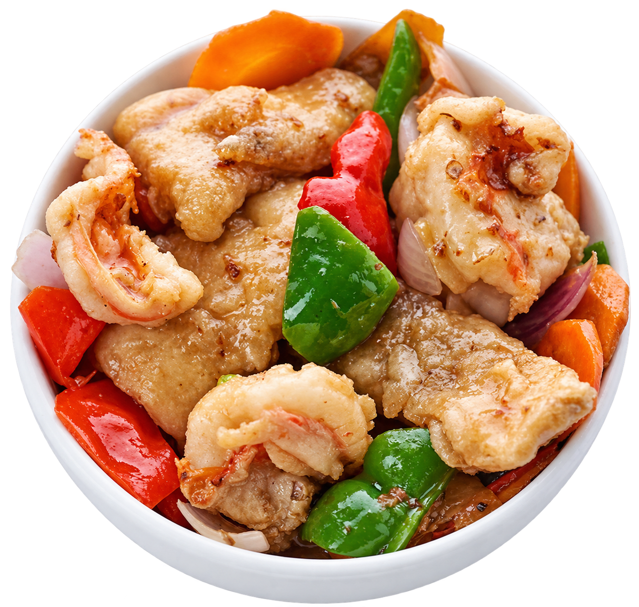 Prawn & Fish Fusion in Chili