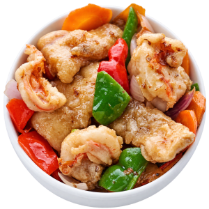 Sweet & Spicy Prawn & Fish Fusion