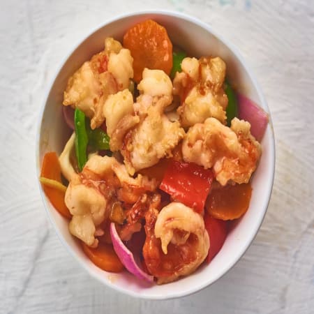 Prawns in White Chili Sauce