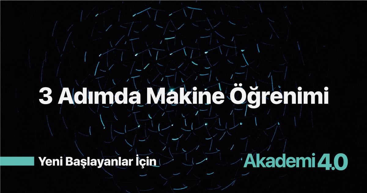 Yeni Başlayanlar İçin 3 Adımda Makine Öğrenimi