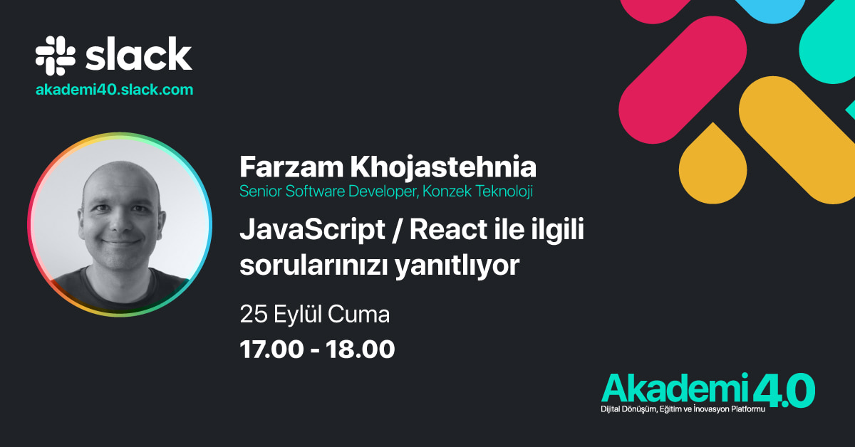 React/JavaScript Slack Soru Cevap Etkinliği