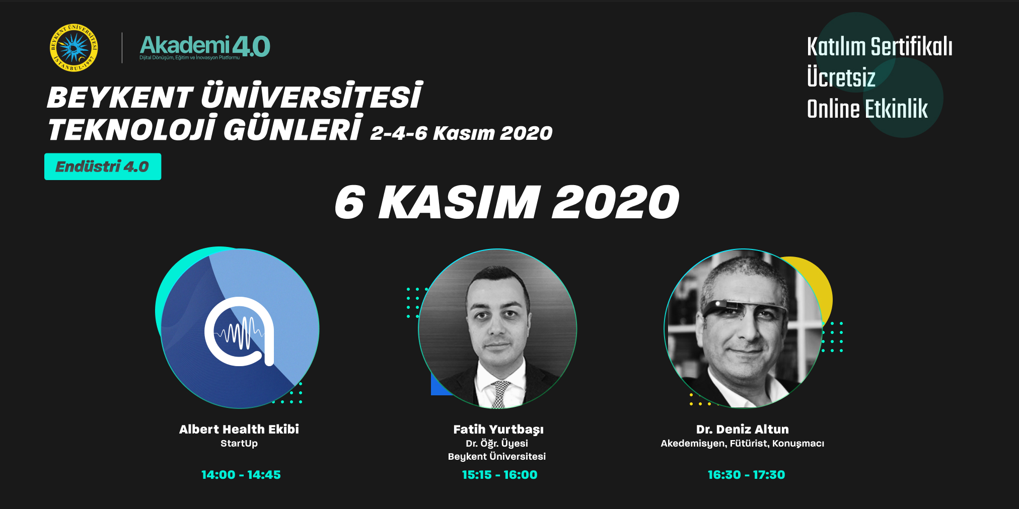 Beykent Üniversitesi Teknoloji Günleri - Endüstri 4.0 / 6 Kasım 2020
