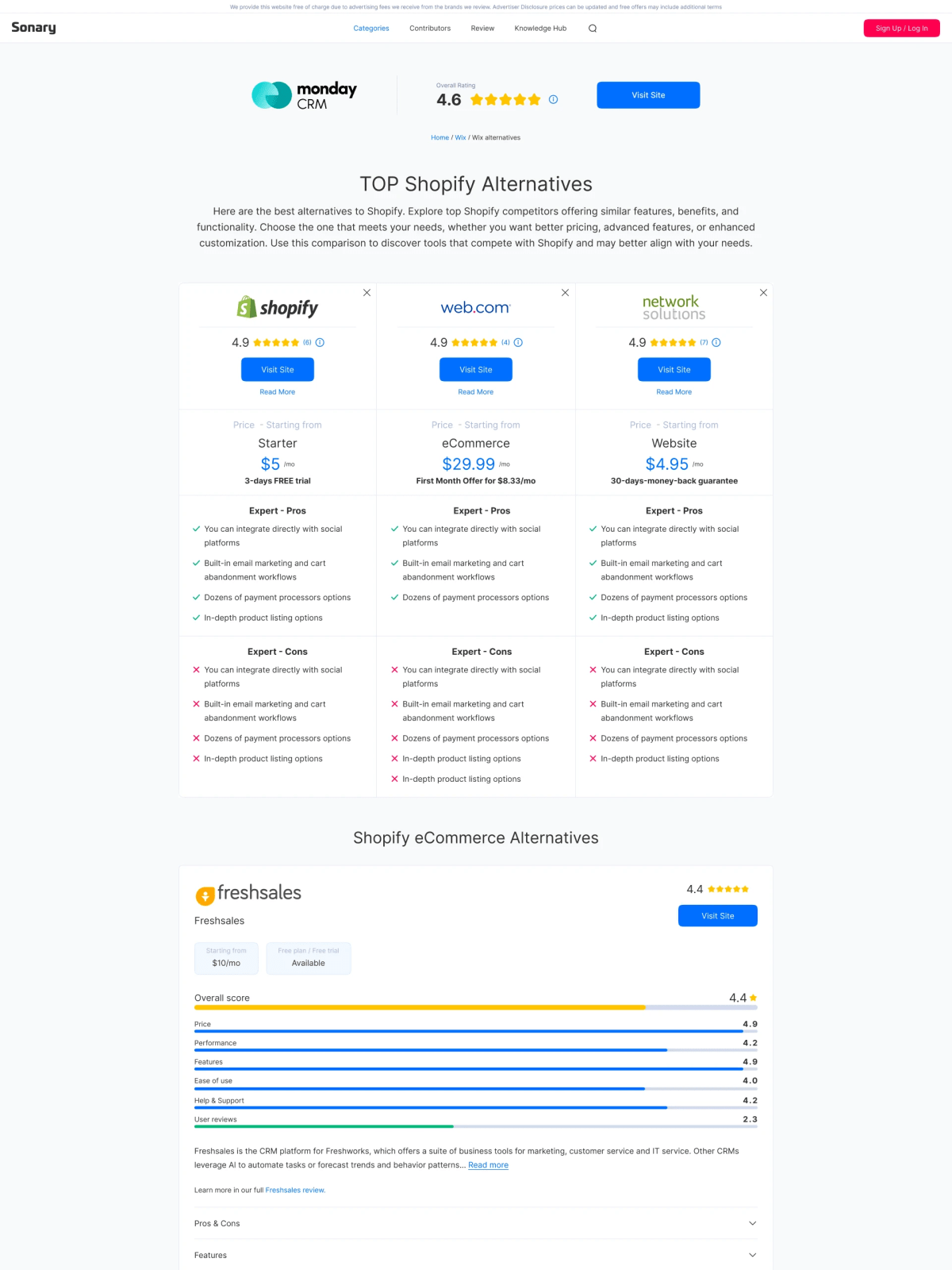 Sonary — Marketing Website