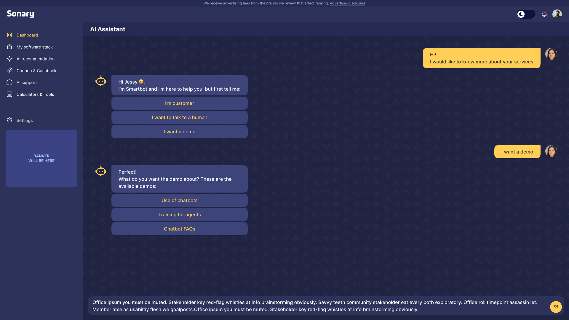Sonary — Software Stack Manager