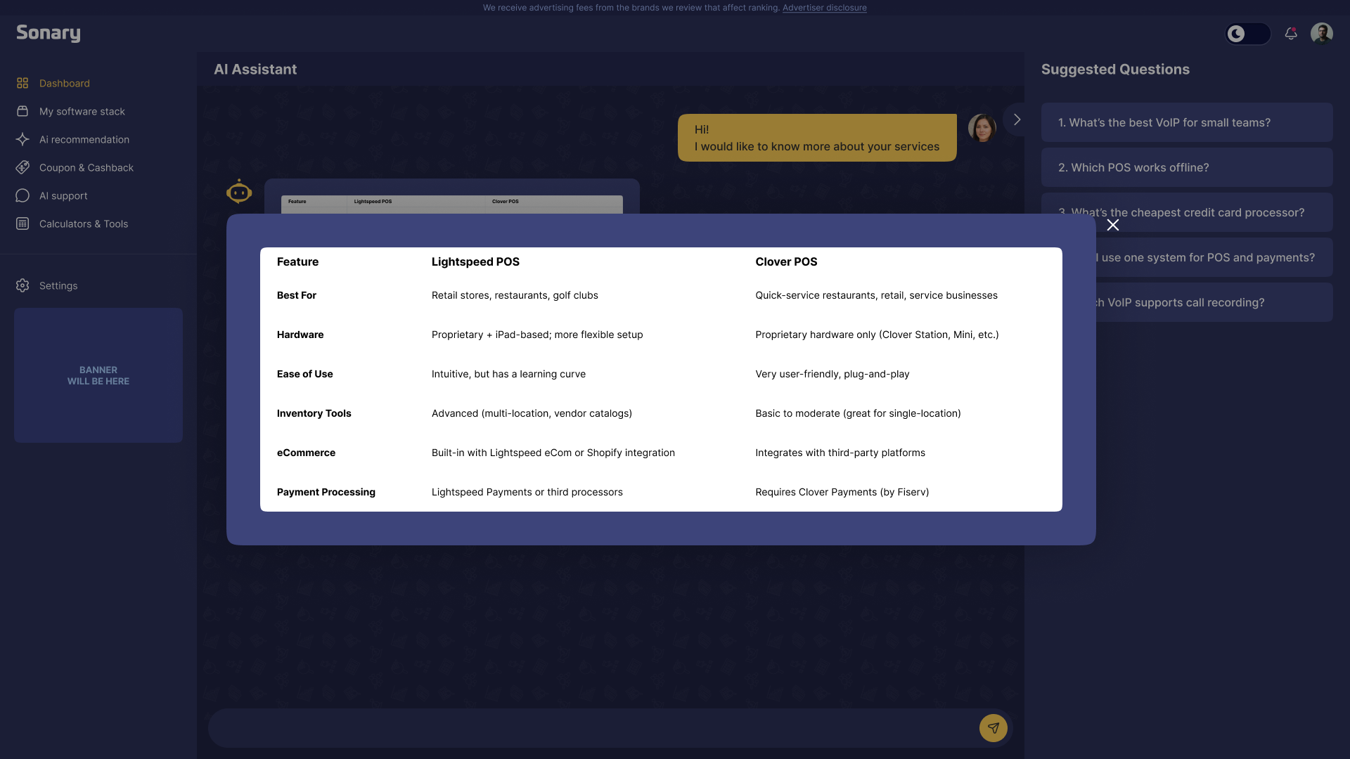 Sonary — Software Stack Manager