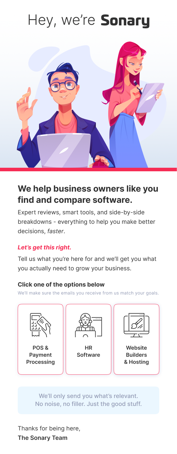 Sonary — Email Templates