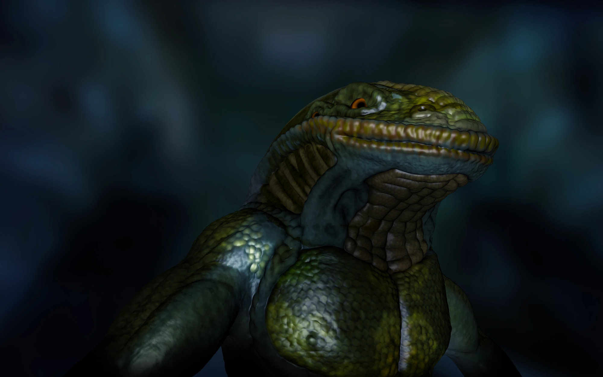 Reptilian — bust
