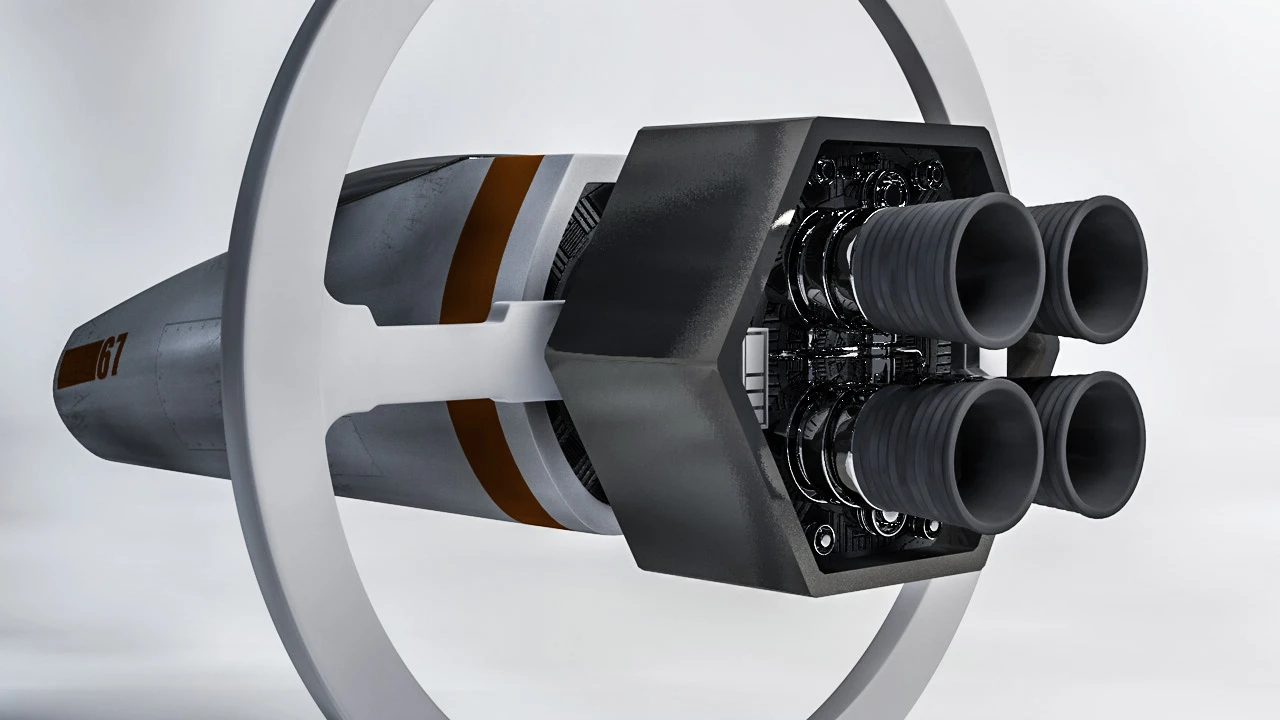 Thruster pod — nozzles