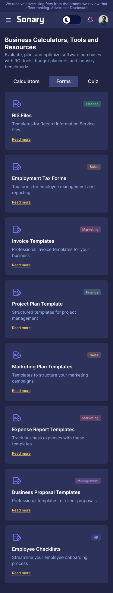 Sonary — Software Stack Manager