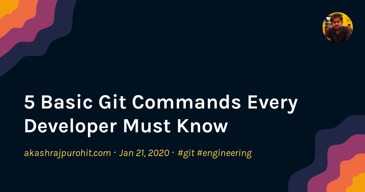 5 Basic Git Commands Every Developer Must Know | Akash Rajpurohit