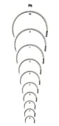 SUTURNÅL 1/2 sirkel RUND nr.6 -54 mm / 12 stk.