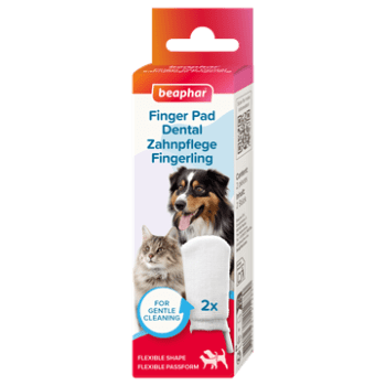 Beaphar Fingertannbørste, stoff, 2 stk