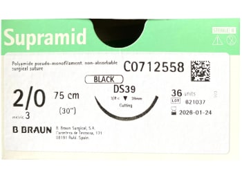 Supramid 2-0 USP DS39 75 cm 12 stk.