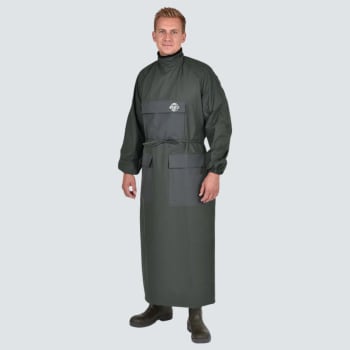 Frakk lang arm, med lommer grønn 140 cm Large (120010)  