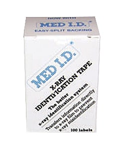 X-ray røntgen etiketter 75 mm / 100 stk.