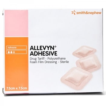 Allevyn adhesive 12,5x22,5 cm 10 stk.