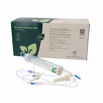 Vetnordic Infusjonssett Burette Volumkontroll 150 ml 150 cm 10 stk.