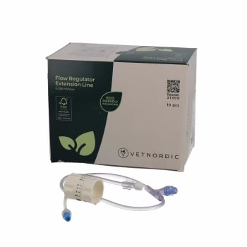Vetnordic Forlengelsesslange med Strømningsregulator 50 cm 0-250 ml/time 10 stk.