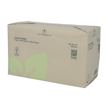 Vetnordic Kompresser Usteril 10 x 20 cm 8-lag 100 stk.