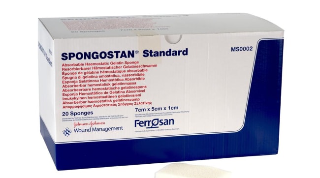 Spongostan Standard V2, 70x50x10 mm / stk.