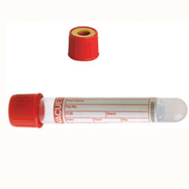 Vacuette rør 3,5 ml rød gel 50 stk.