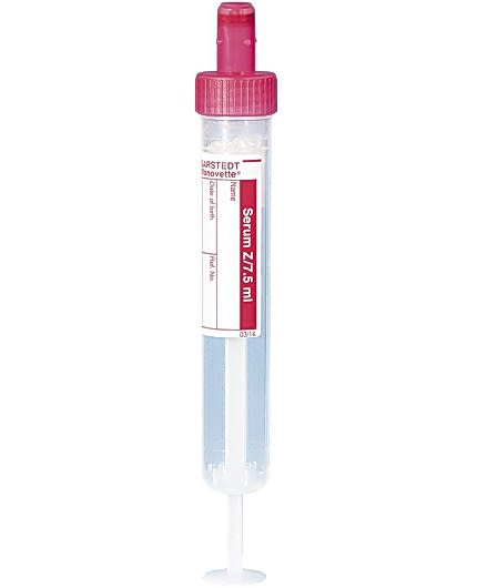 S-monovette® 7,5 ml rød 50 stk. / 1601.100