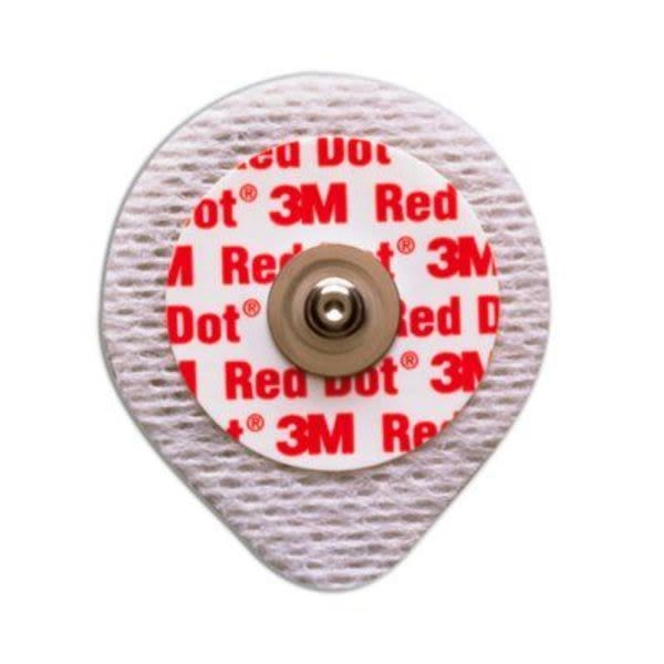 3M Red Dot Overvåkingselektrode med mykt tekstilstoff (2268-3) / 2x3 = 6 stk.