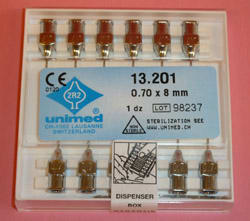 Stålkanyle 0,7x8 mm 12 stk.