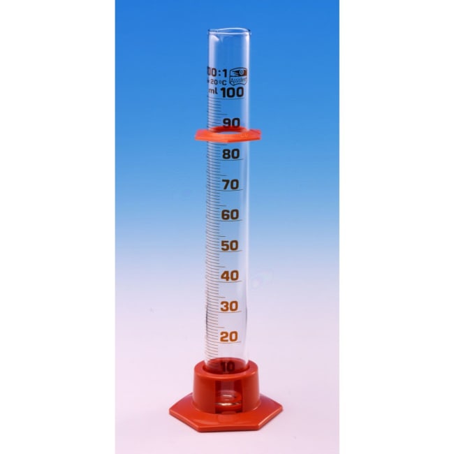 Målesylinder 100 ml med plast-ring