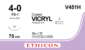 Vicryl 4-0 USP FS-1 70 cm / 36 stk. - V451H