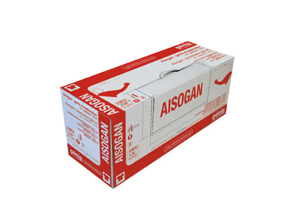 Aisogan Rektaliseringshansker med Skulder 50 stk.