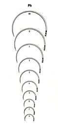 Suturnål 1/2 sirkel rund nr.6 -54 mm / 12 stk.