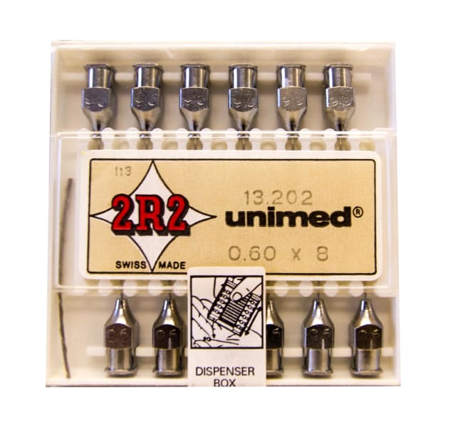 Stålkanyle 0,6x8 mm 12 stk.