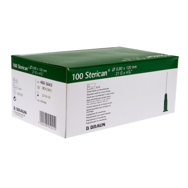 Kanyle Sterican 0,8 x 120 mm Grønn 21 g