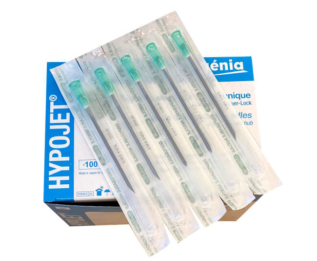 Genia Kanyle Hypojet 2,0 x 60 mm Grønn 14 g 100 stk.