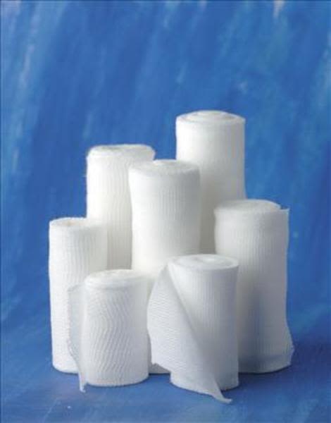 Uelastisk Gasbind 20 tråder 6 cm x 4 m 15 stk. 410-012